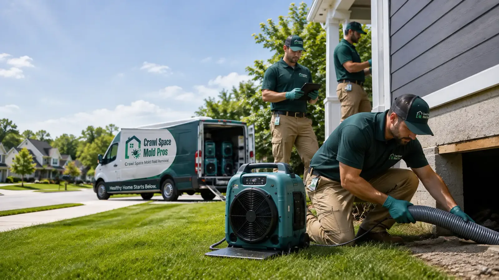 Crawl Space Mold Removal in Saunderstown, RI